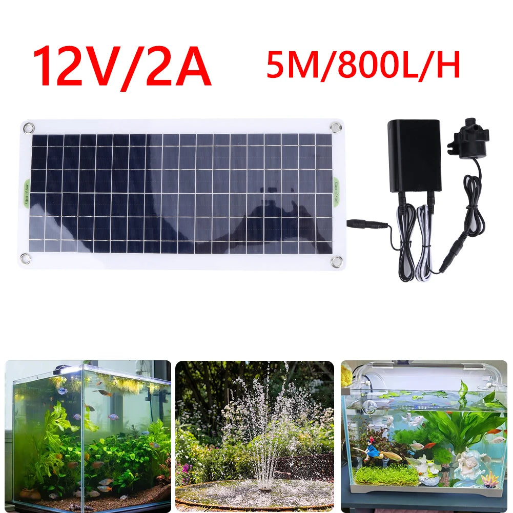 Shunmaii Solar Fountain Pump Kit for Garden Aquarium Tank
