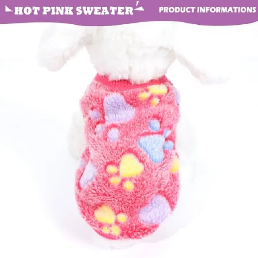 Two Pack Dog Sweaters Winter Fleece Clothing For Pets