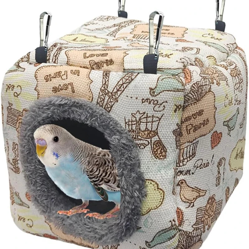 Zhejiang Plush Bird Nest Hammock Bed Hanging For Birds