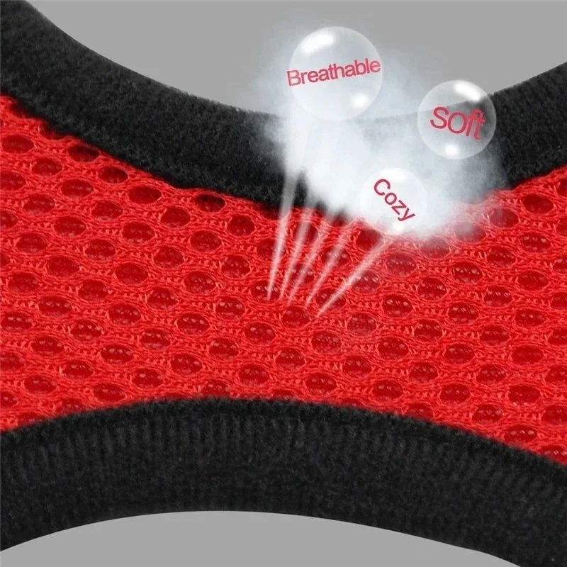 Adjustable Polyester Cat Harness Vest With Leash For Small Pets