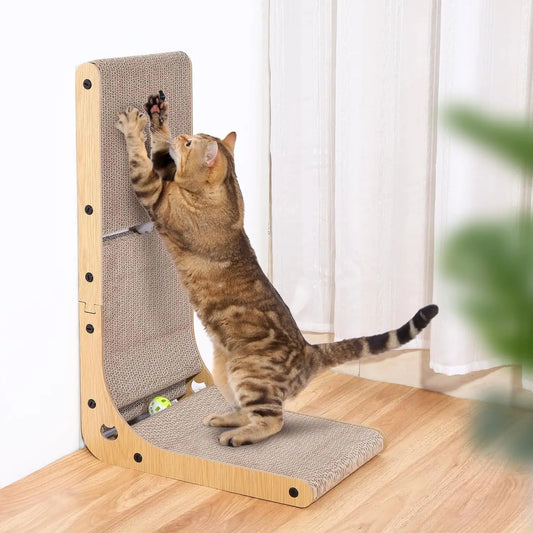 L Shape Cat Scratcher For Indoor Cats And Furniture