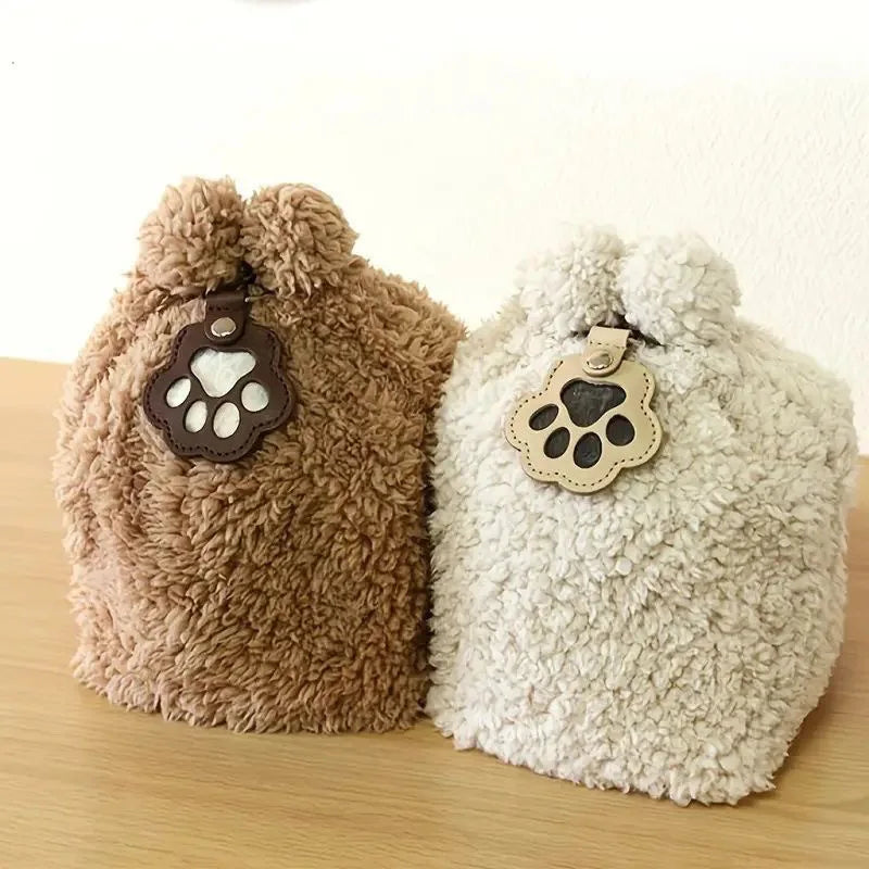 Button Leather Memorial Pet Hair Keepsake Keychain for Pet Fur