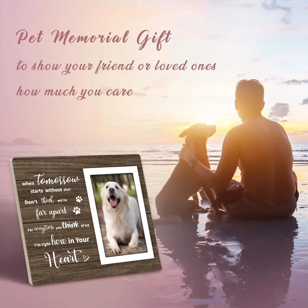 Dog Memorial Picture Frame For Sympathy And Remembrance Gifts