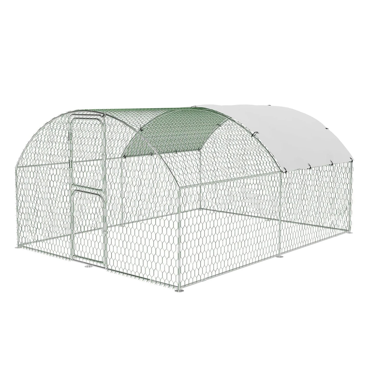 HiMISS Dome Walk In Chicken Coop With Anti UV Cover