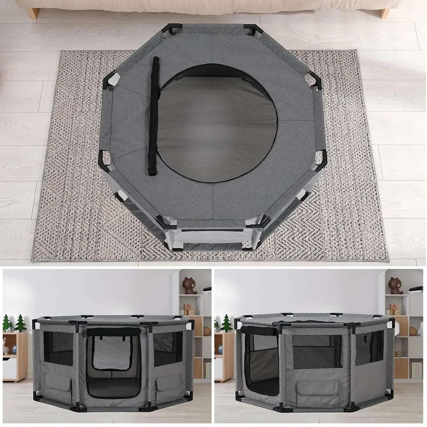 CN Guangdong Dog Playpen Portable Pet Exercise Cage Indoor Outdoor