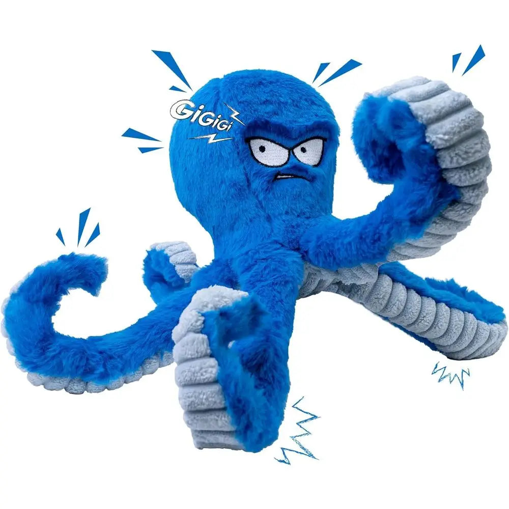 Tough Dog Toys Stuffed Interactive Squeaky Tug of War Toy
