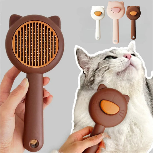 Pet Comb Cat Hair Removal Brush For Grooming And Deshedding