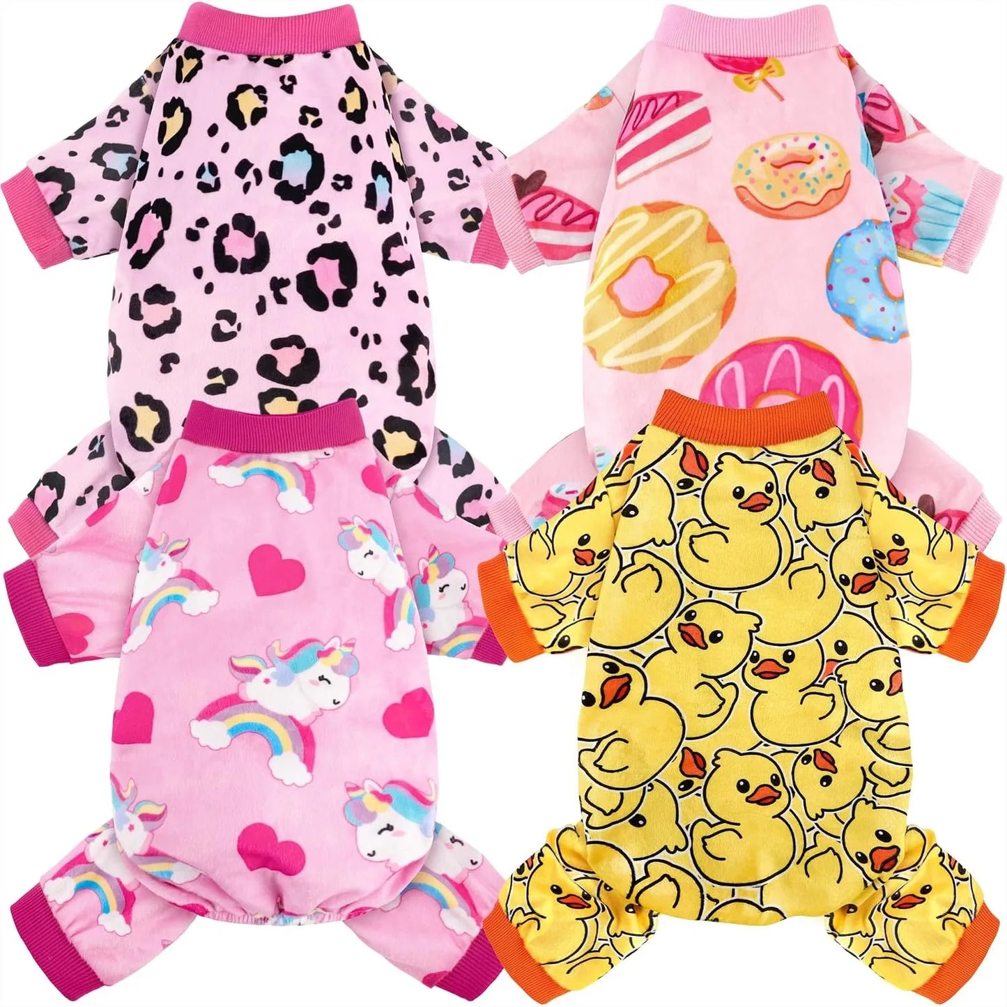 4 Pack Dog Pajamas Recovery Suit For Small Medium Dogs