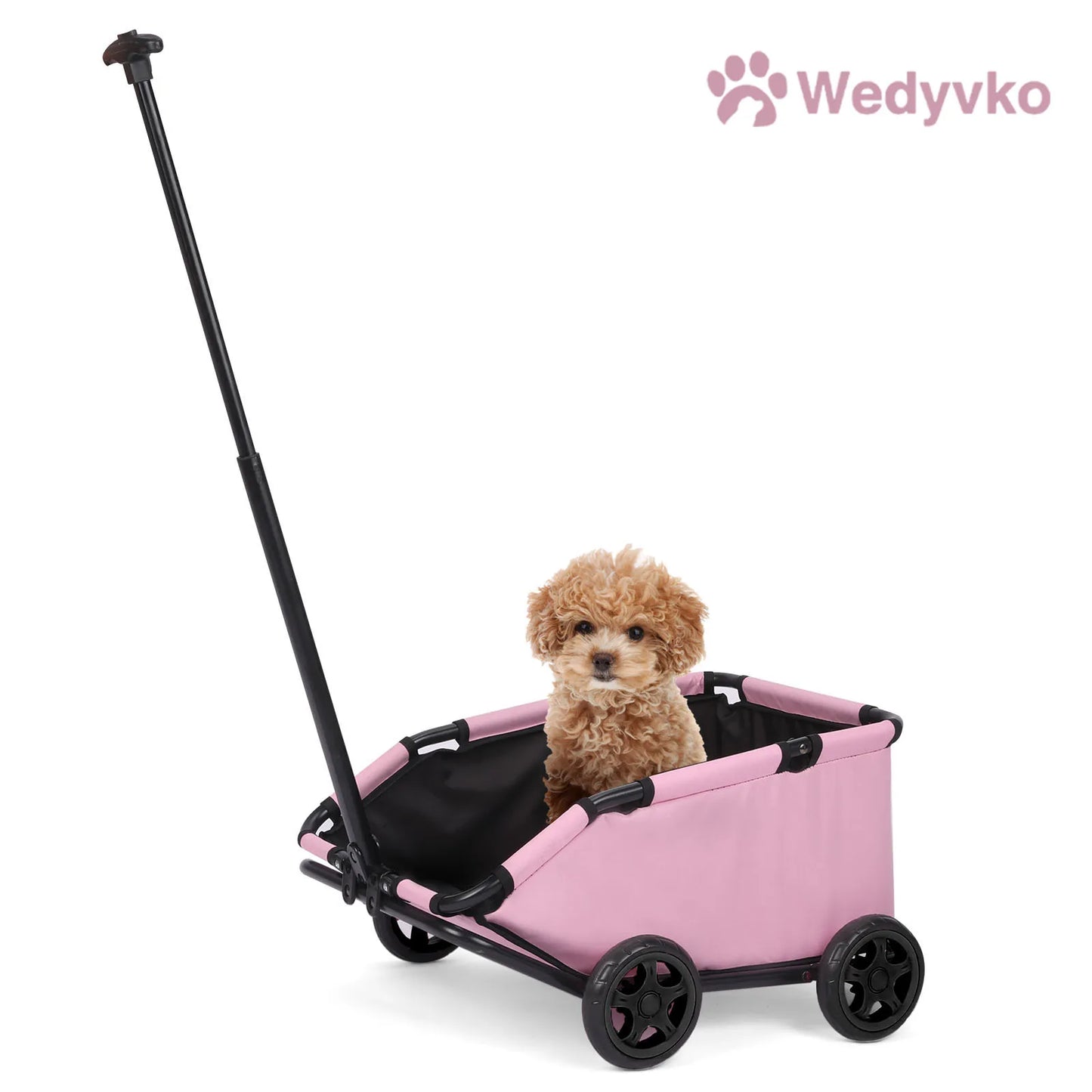 Pet Cart Four Wheels Folding Dog Stroller Lightweight