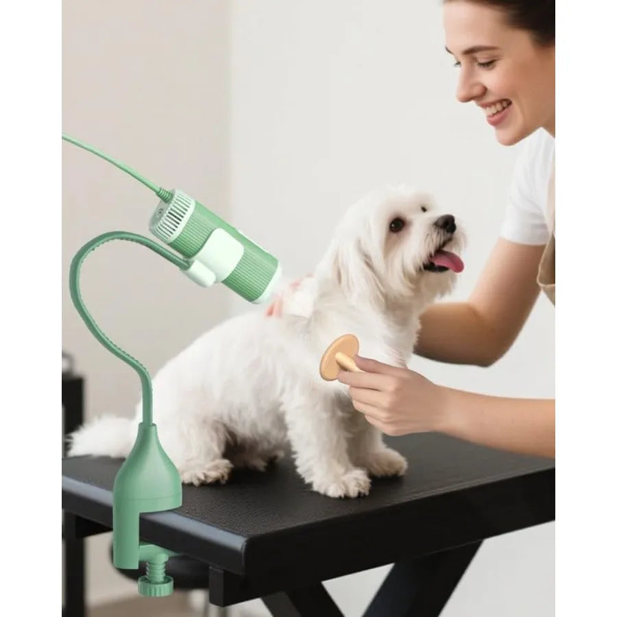Handsfree Dog Hair Dryer With Table Clamp For Pet Grooming