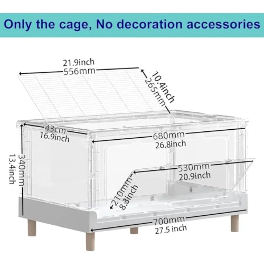 Guangdong Acrylic Hamster and Guinea Pig Cage for Small Pets