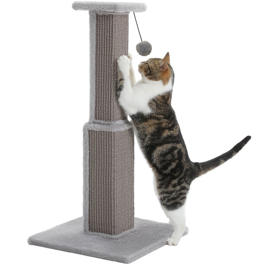 PAWZ Road Cat Scratching Post With Woven Sisal Ball Toy