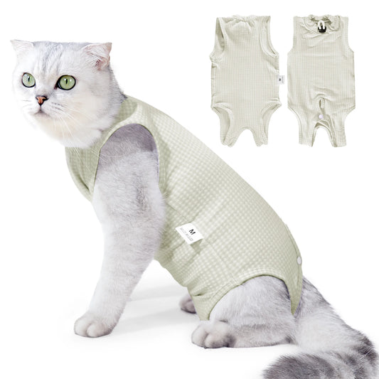Cat Recovery Suit for Postoperative Wound Healing and Comfort