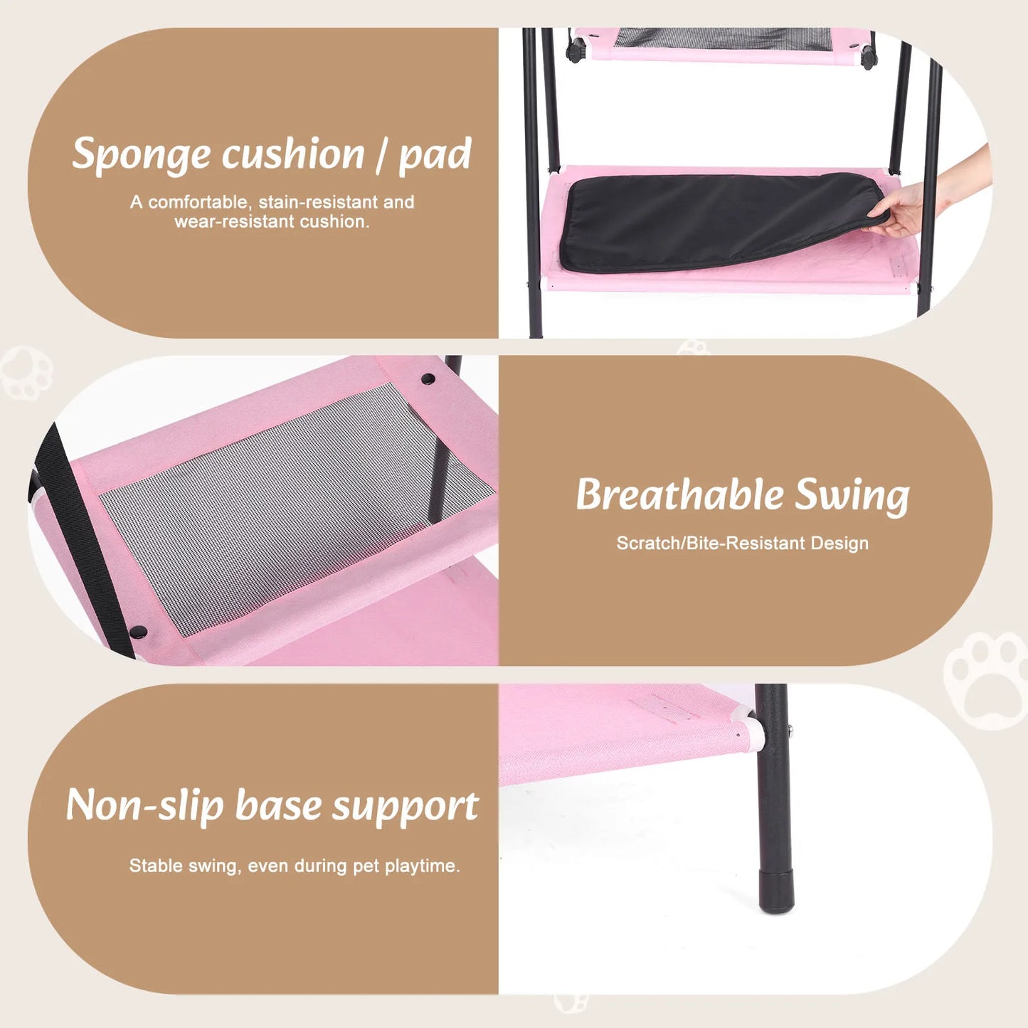 Wedyvko Cat Nest Hammock Bed Moisture Proof Washable Cradle