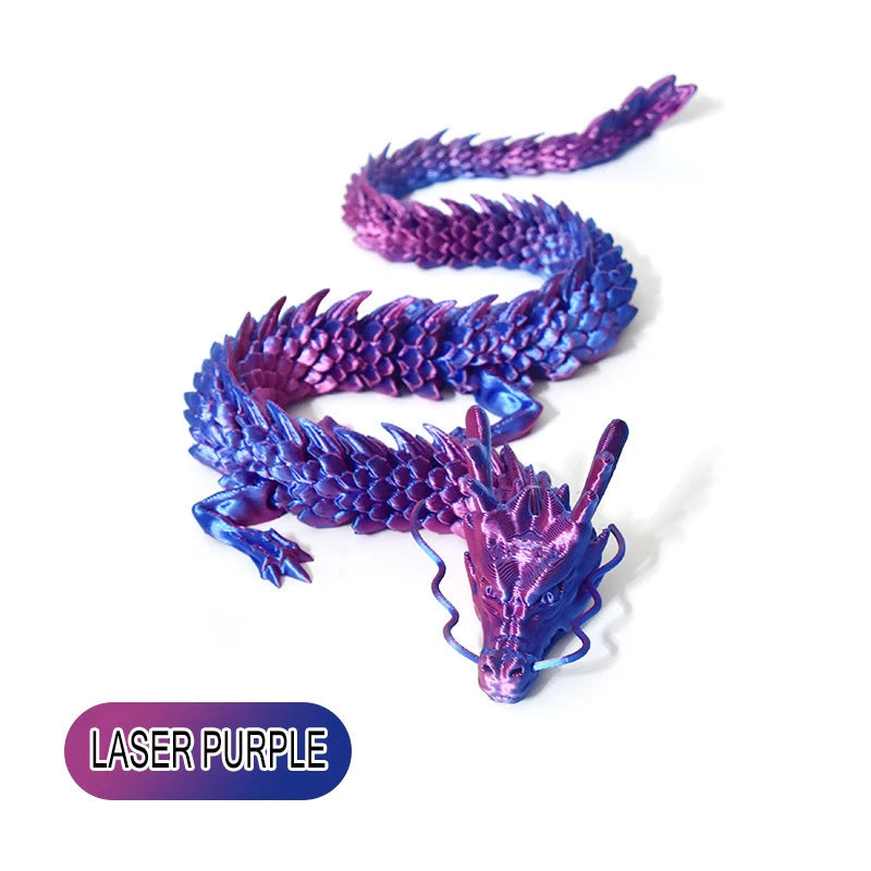 3D Printed Dragon Figurine Ornament For Plants Rockery Aquarium