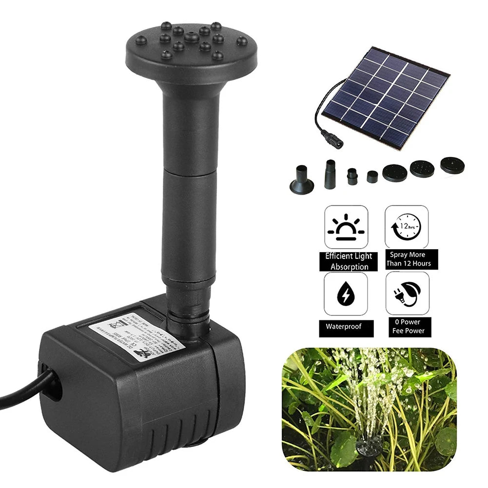 Fixed Form Solar Pond Pump With 6 Nozzles Panel Kit