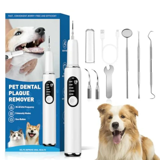 Dog Teeth Cleaning Kit With LED Light Electric Toothbrush