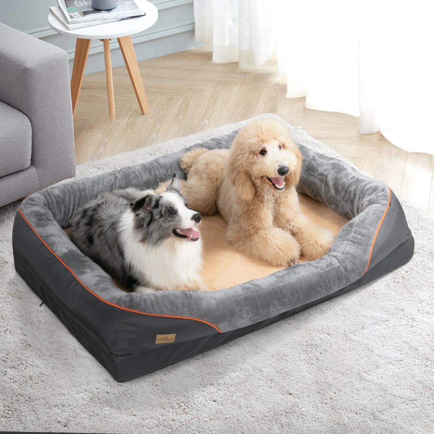 BINGOPAW Dog Bed Removable Washable Cover Anti Allergy Foam