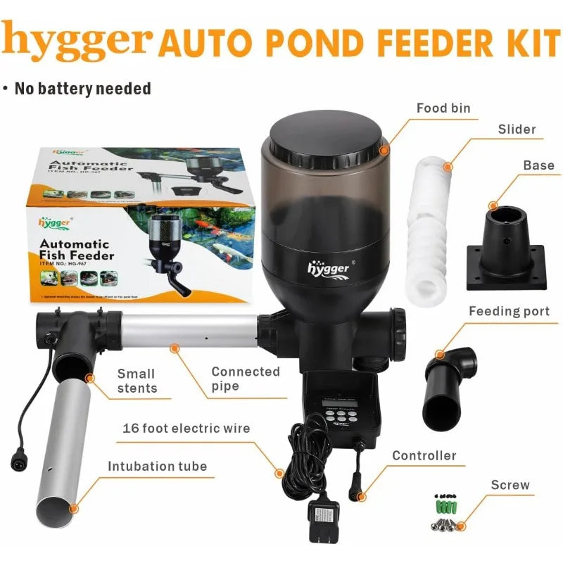 Programmable Pond Feeder With LCD Display Controller