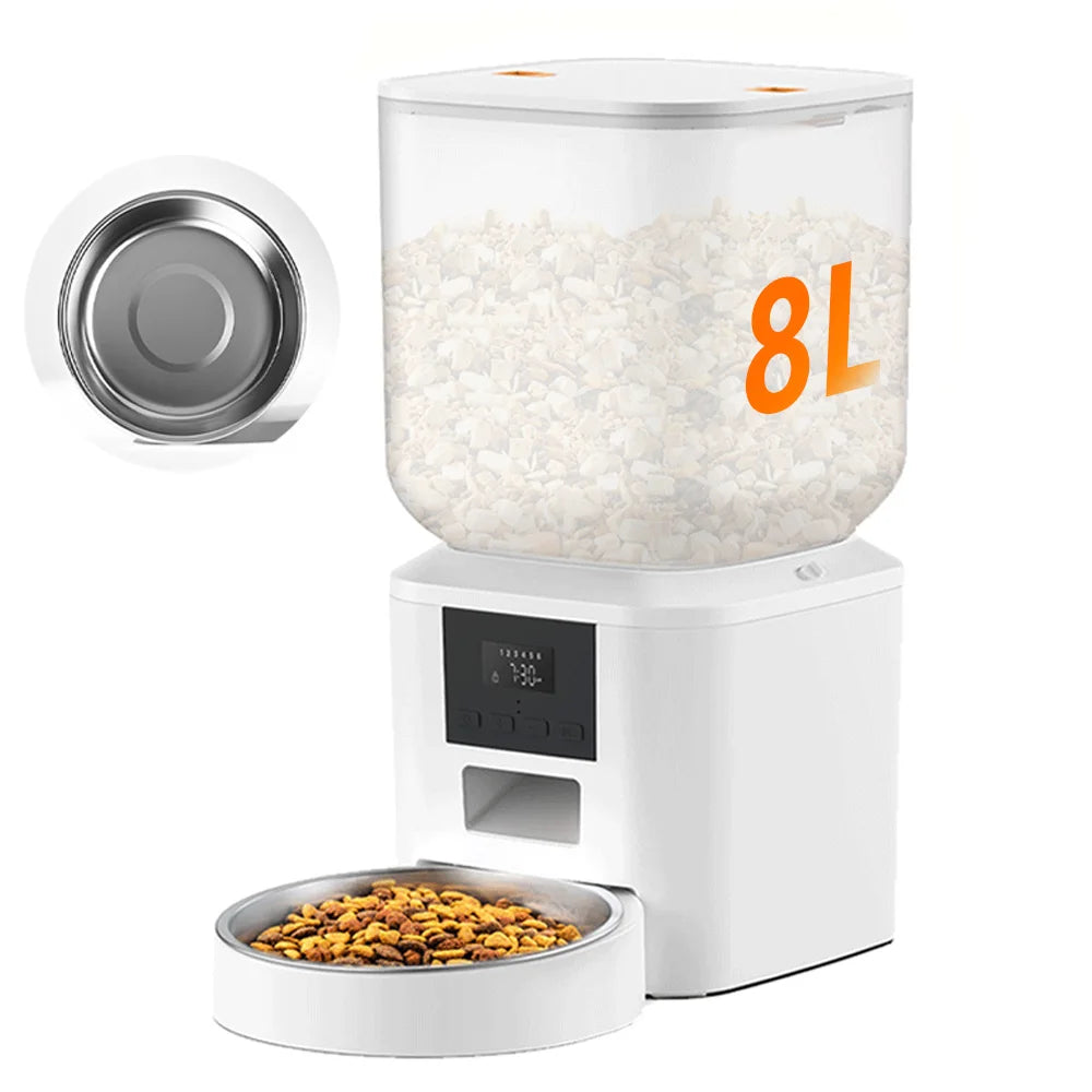 Nityers Cat Feeder With Key Control And Voice Recorder