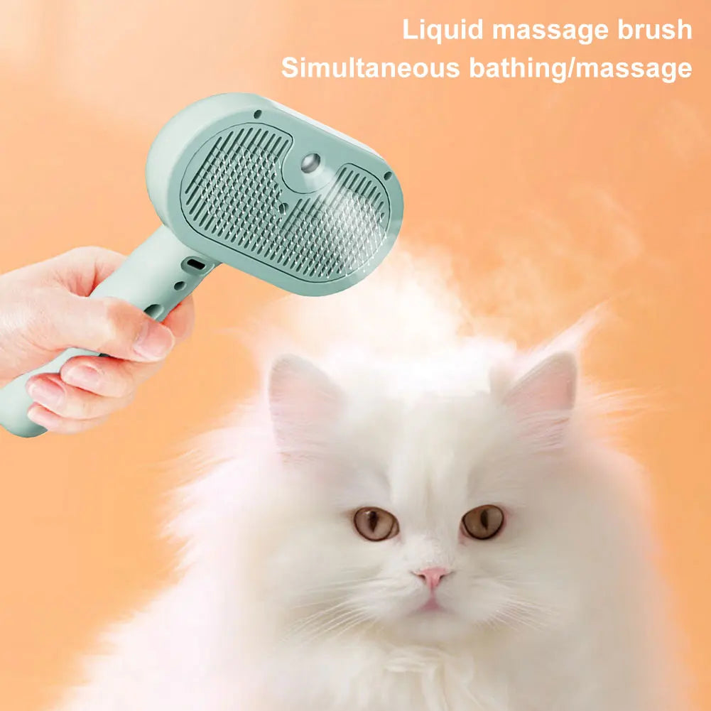 Shunmaii 3 In 1 Cat Steam Grooming Brush For PetLovers