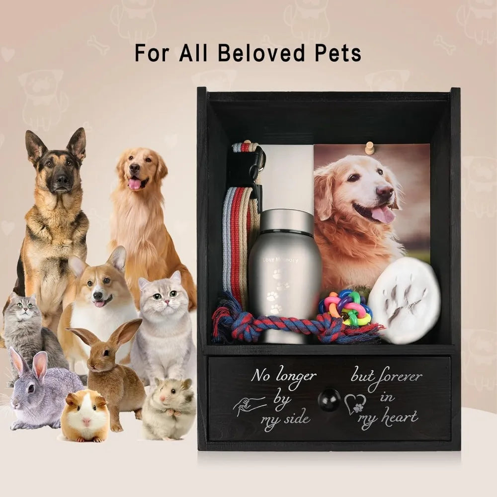 Dog Memorial Shadow Box Keepsake For Loss Remembrance And Sympathy Gift For Pet Owners