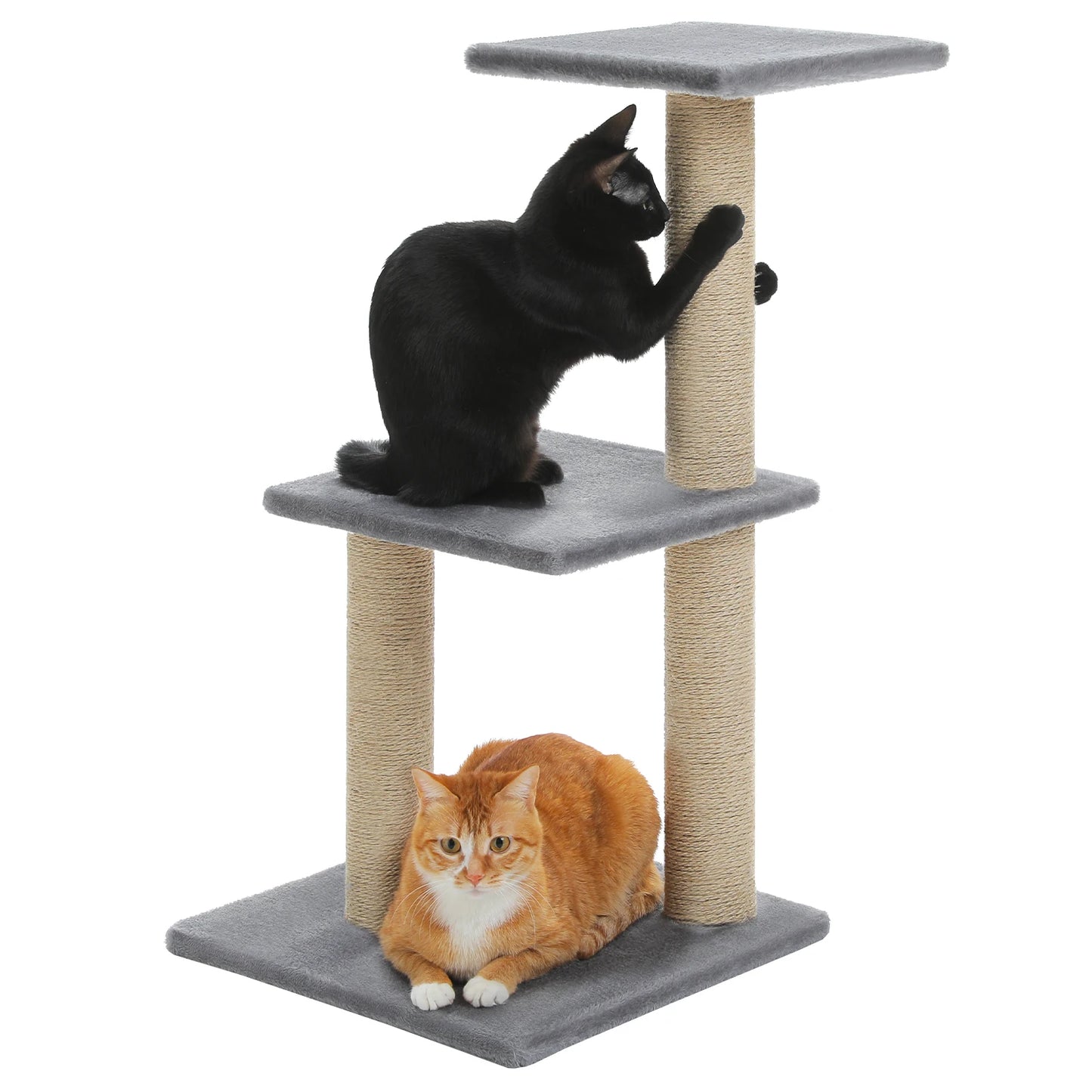 PAWZ Road Cat Tree Tower Three Tier Activity and Scratching