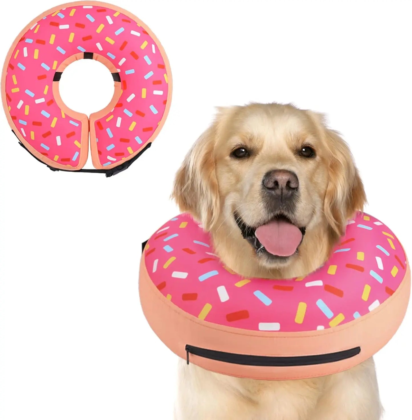 Soft Inflatable Dog Cone Collar Alternative For Post Surgery Recovery