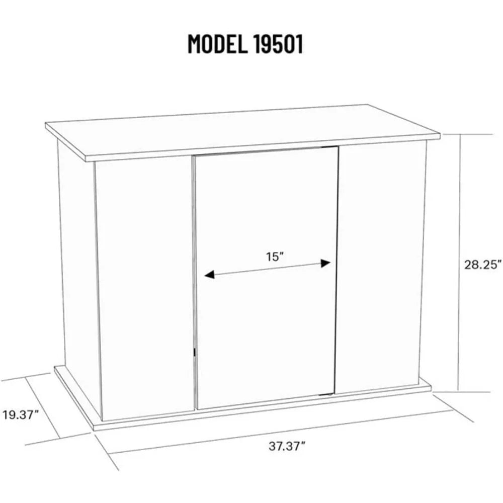 High Concerned Engineered Wood Aquarium Stand Upright