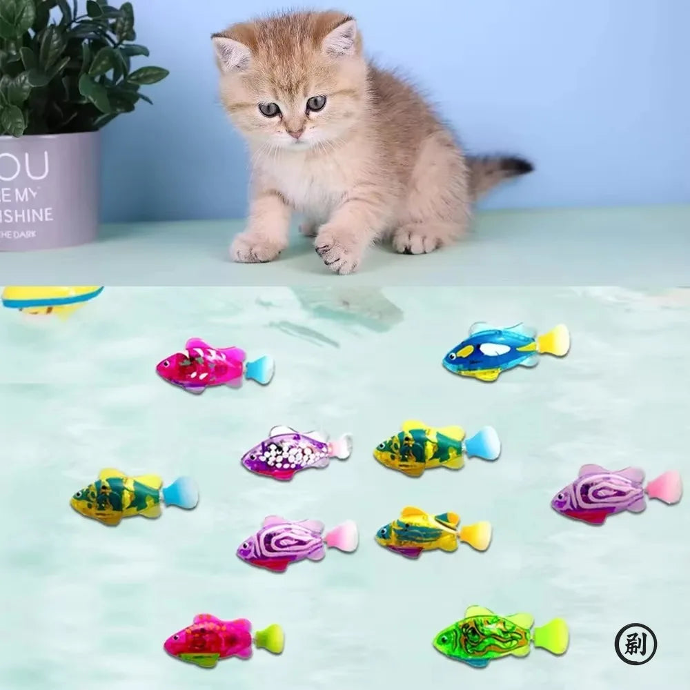 Cat Toy LED Inductive Interactive Robotic Fish