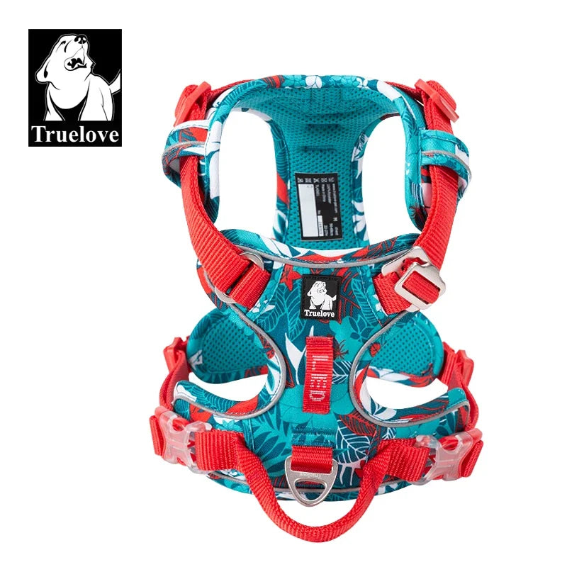 TrueLove Explosion-Proof Dog Harness Camouflage Reflective Nylon