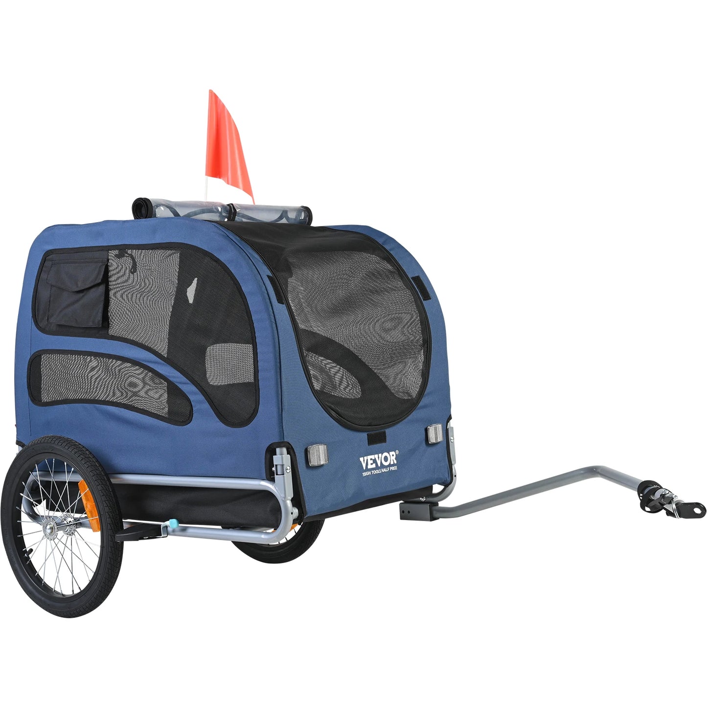 Pet Bicycle Trailer Carrier 100 Lb Capacity With Coupler