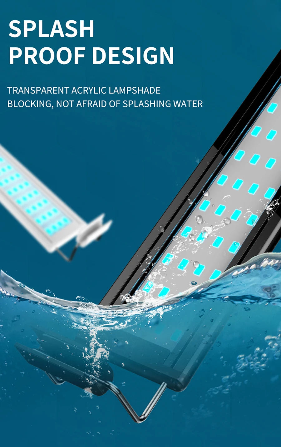 Fixure 5W LED Aquarium Light For Plants With Three Colors