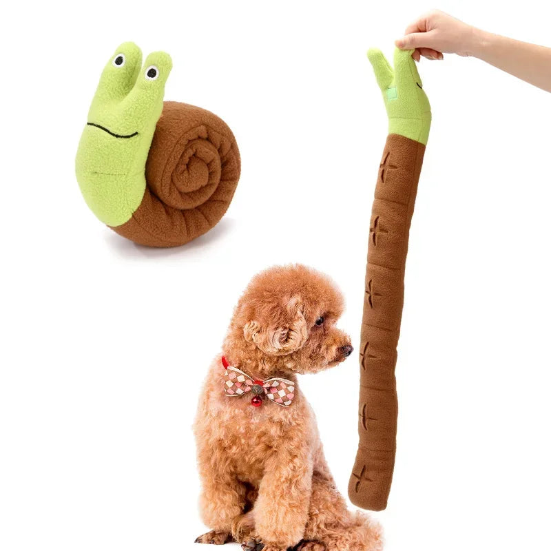 Pet Foraging Snuffle Mat Dog Plush Interactive Slow Feeder Sniffing Snail Toys For Dogs