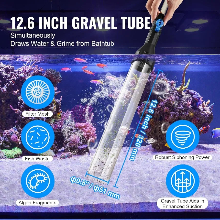 Hign-concerned Aquarium Vacuum Gravel Cleaner Siphon Hose