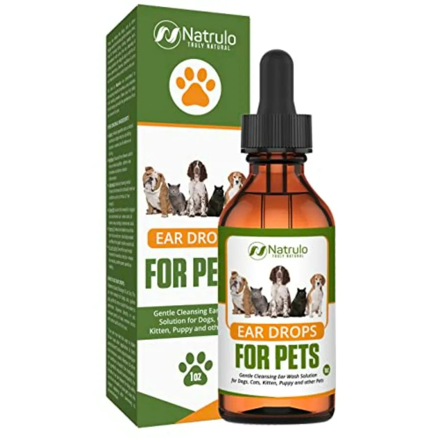 Natural Ear Cleaner for Dogs and Cats Mite Yeast Treatment