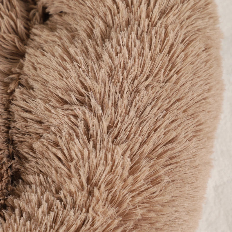 Winter Warm Fluffy Dog Bed For Pets Soft Kennel Mat