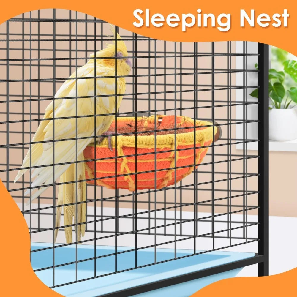 Natural Coconut Fiber Bird Nest Bed For Small Parrots