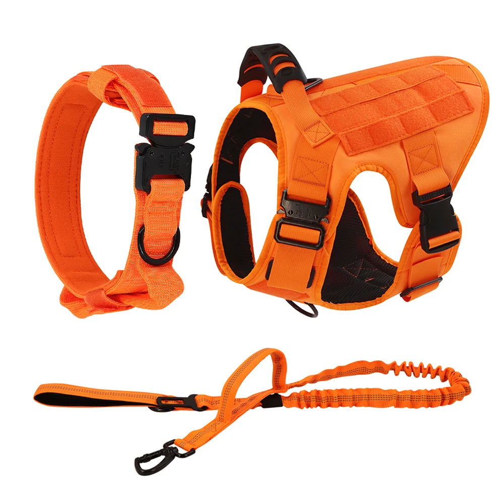PETRAVEL Military Camouflage Dog Harness for Training