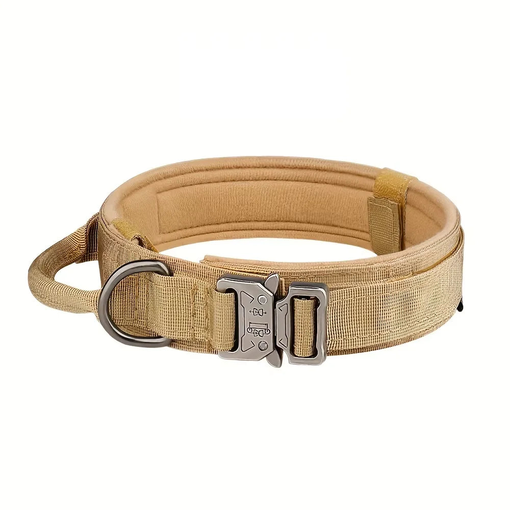 Adjustable Tactical Dog Collar And Leash Set Training Control Handle