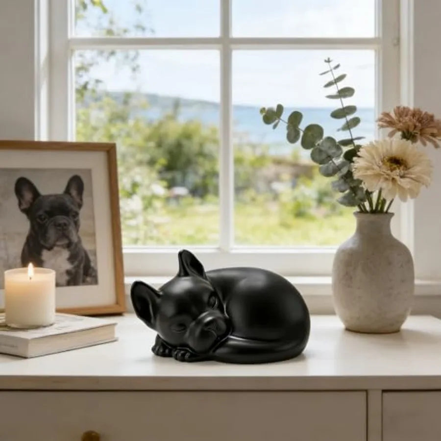 Dog Urn For Ashes Up To 75 Lbs Resin Pet Memorial Keepsake