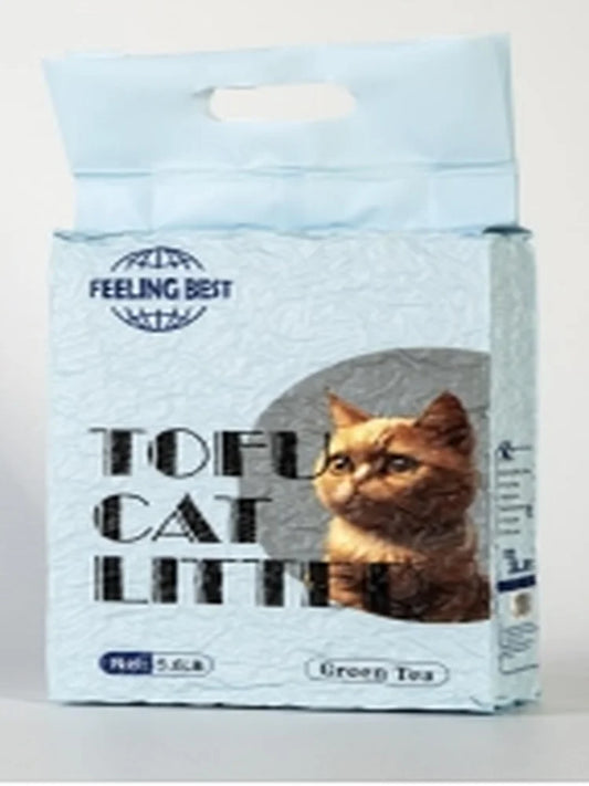 FEELING BEST Tofu Cat Litter Fast Clumping Dust Free