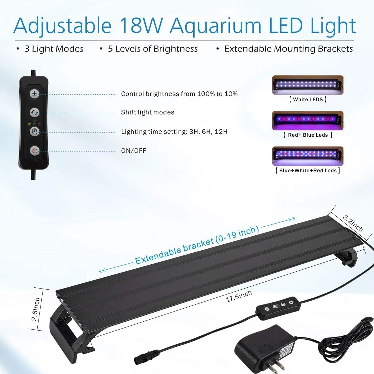 Curved Glass Aquarium Kit With LED Light And Filter