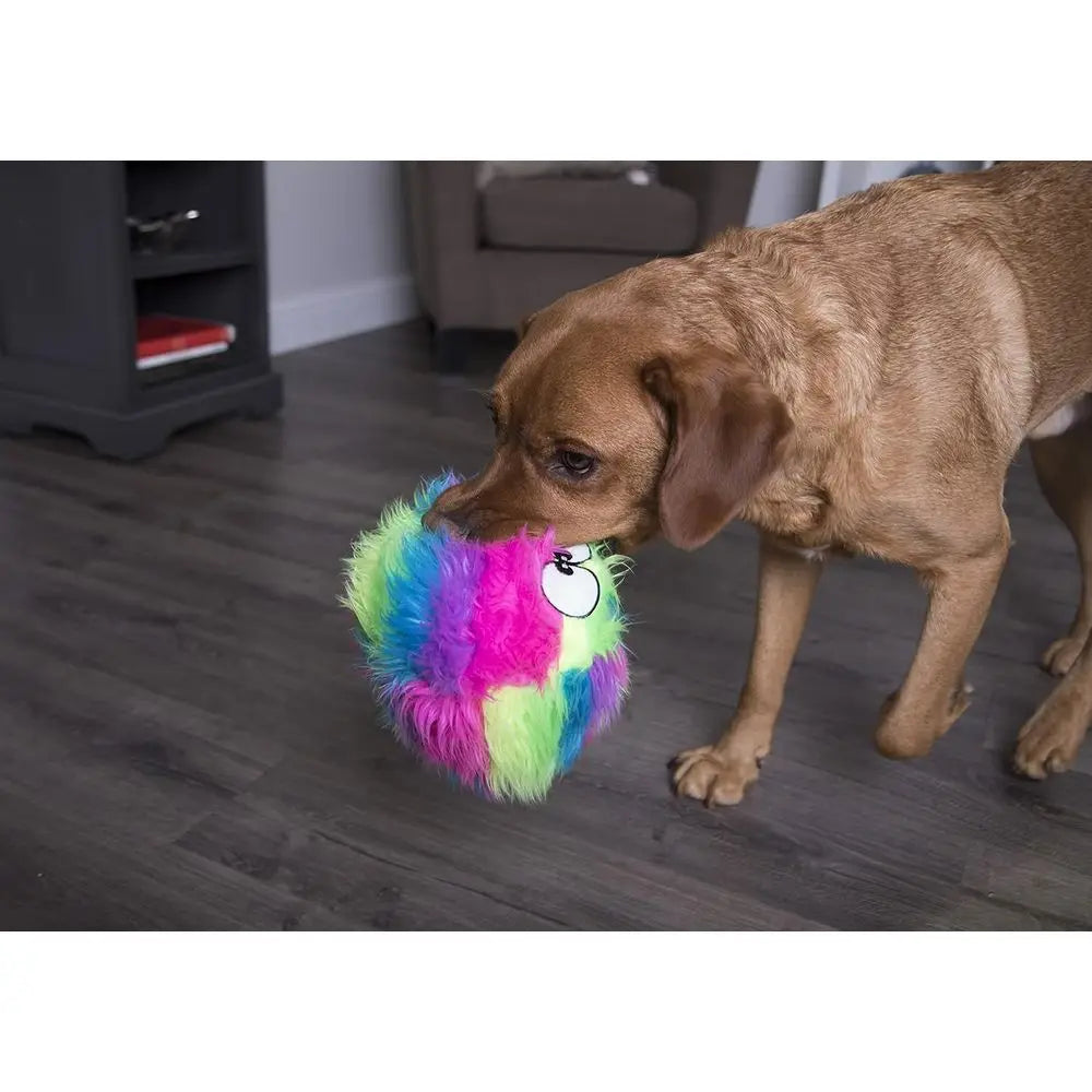 Urballz Squeaky Plush Ball Dog Toy With Chew Guard Technology