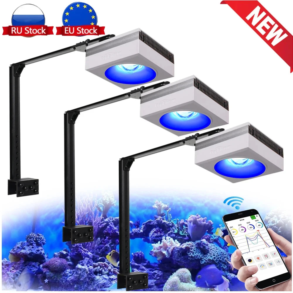 PopBloom RL90 WiFi 100W Aquarium LED Lighting Coral Reef