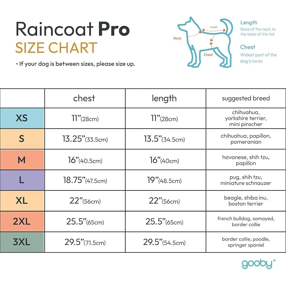 DUTRIEUX Dog Rain Jacket Waterproof Poncho With Leash Attachment