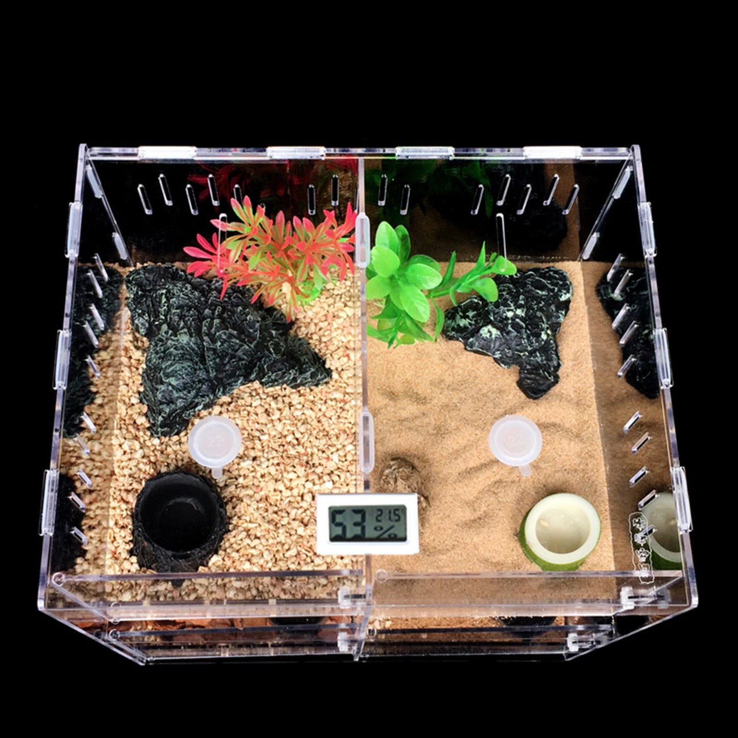 Hign-concerned Acrylic Pet Box Four Grids Reptile Breeding Box