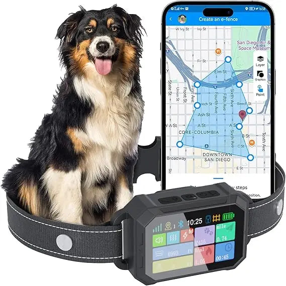 The Good Pet Company Customizable GlobalPositioningSystemApp Invisible Dog Fence Collar