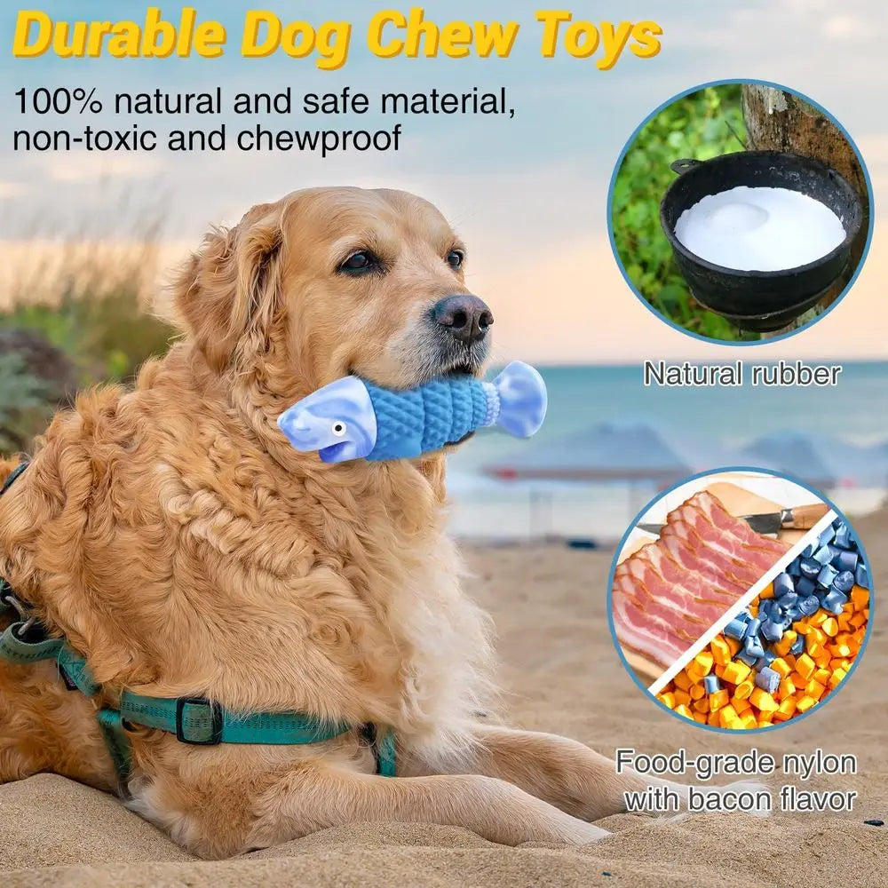 Indestructible Dog Chew Toys For Medium And Large Breeds Squeaky