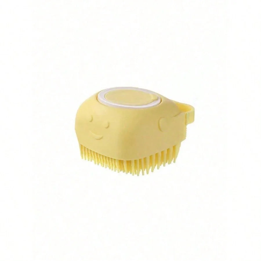 Silicone Pet Shampoo Brush With Dispenser For Dogs And Cats